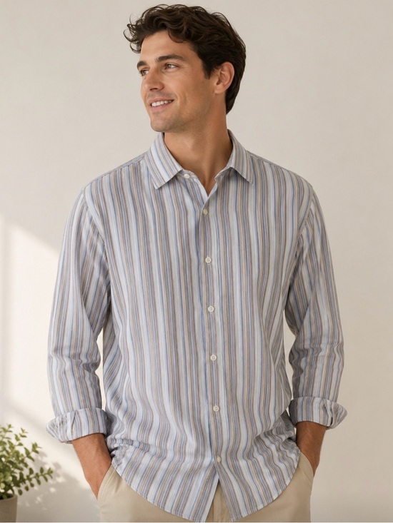 Banana Republic Other - * Banana Republic Outlet Mens Striped Button-Down Shirt Medium 15-15.5"